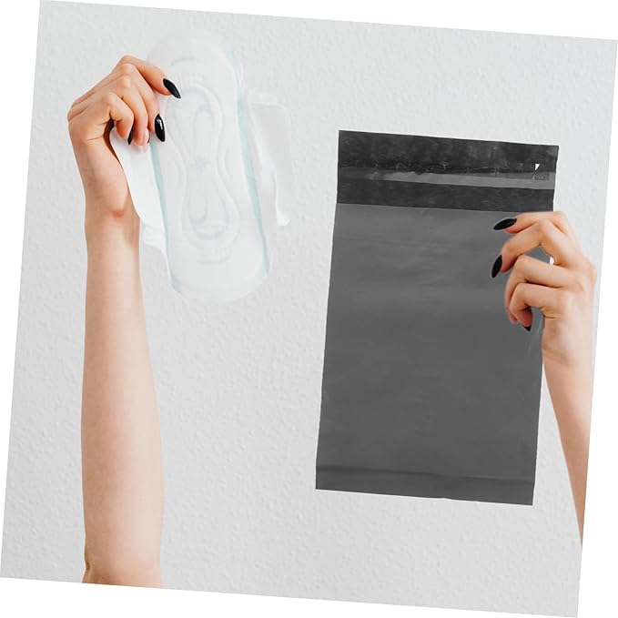 300pcs Menstrual Disposal Bags Leak Tampon Pouches Strong Odor Resistance Napkin Storage for Girls and Women Gray