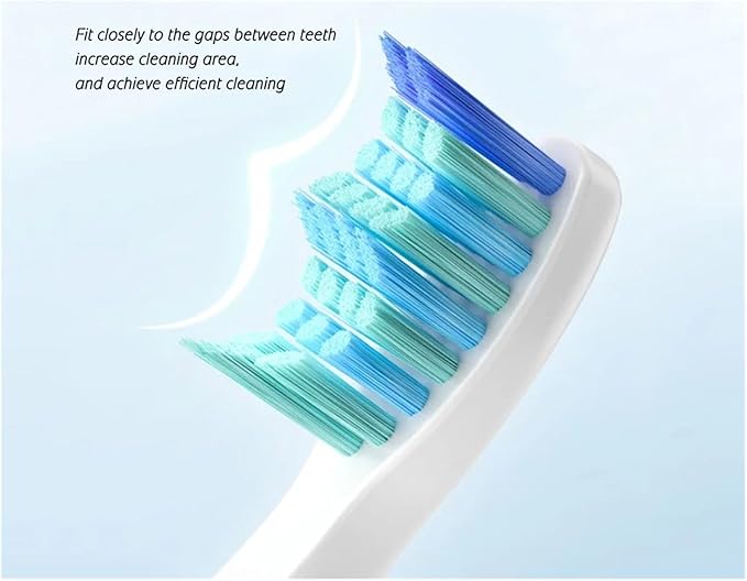 Replacement Brush HeadsCompatible for Seago Electric Toothbrushes E1-9/SG2303/SG575 Vacuum Packing(20pcs Black)