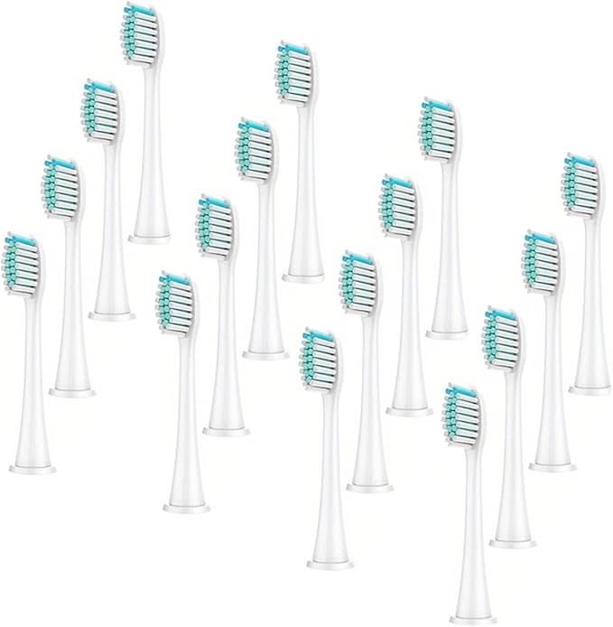 16/20pcs Electric Toothbrush HeadCompatible for PhilipsElectric Replaceable Brush(White 16pcs)