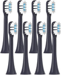 Replacement Toothbrush HeadsCompatible for Mijia T301/T302/T501C Sonic Electric Soft Bristle Nozzles(8 pcs Purple)