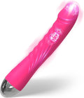 Heating Vibrating Massager -Clitioral Sucker Silent Relaxes Muscles 10 Modes Vibratorsmassager Electronic for Foot Or Neck Waterproo Personal for Adult Tools Couples Relaxation WR05 (Pink)