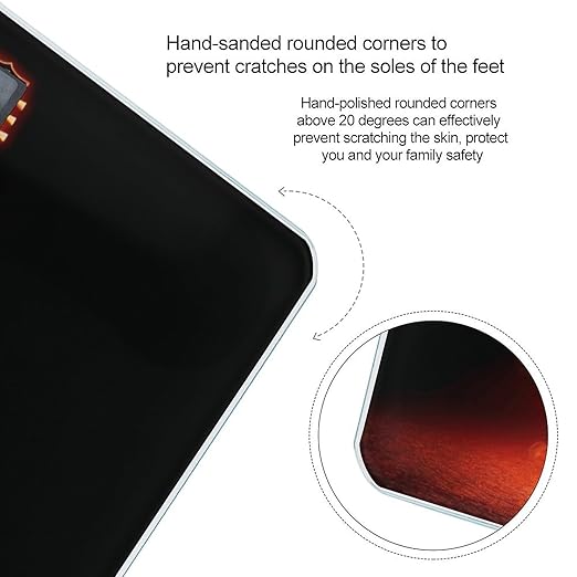 Digital Bathroom Scale for Body Weight Scale with Bright LCD Display High Accuracy Step-On Technology Auto On/Off Burning Guitar Digital Scales 400 Lbs /180kg