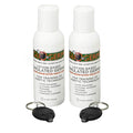 Glo Germ Mini Gel Kit 2 Pack (Two 2 oz Bottles Two UV Light Keychains) - Gel Lotion Based Simulated Germs - Helps Promote Better Hand Washing Habits - Training for Aseptic Techniques - Double Pack