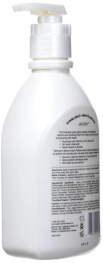 JASON NATURAL PRODUCTS BODY WASHAPRICOT SATIN 30 FZ