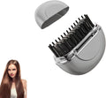 Electric hair brushMini hot combMini hair straightenerMini straightenerPortable straightener brushPortable hair straightenerAutomatic curling ironCordless travel hair straightener (Silver-gray)