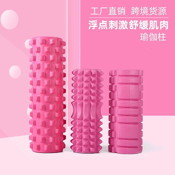 狼牙棒空心 Yoga Fitness Workouts Massage 瑜伽柱EVA按摩棒 Leg Arms Back Calves Roller Massage Roller Stick 滚筒瑜珈棒 Foam Roller SetMassage Roller Stick泡沫轴滚轴 HomeOffice Body Electric Massagers