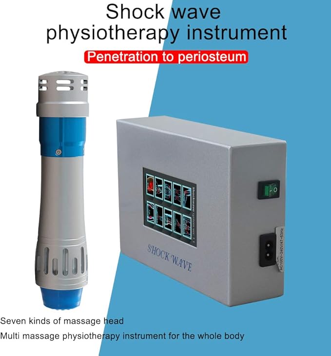 Body Massager Shockwave Therapy MachinePain Therapy System Impulse Waves Deep Muscle Massager for Pain Relief