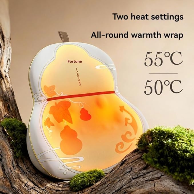 Cordless Back Massager for Pain Relief Deep Tissue 4 Major Modes with 3 Levels of IntensityBack and Neck Massager with HeatGift for Mom and Dad