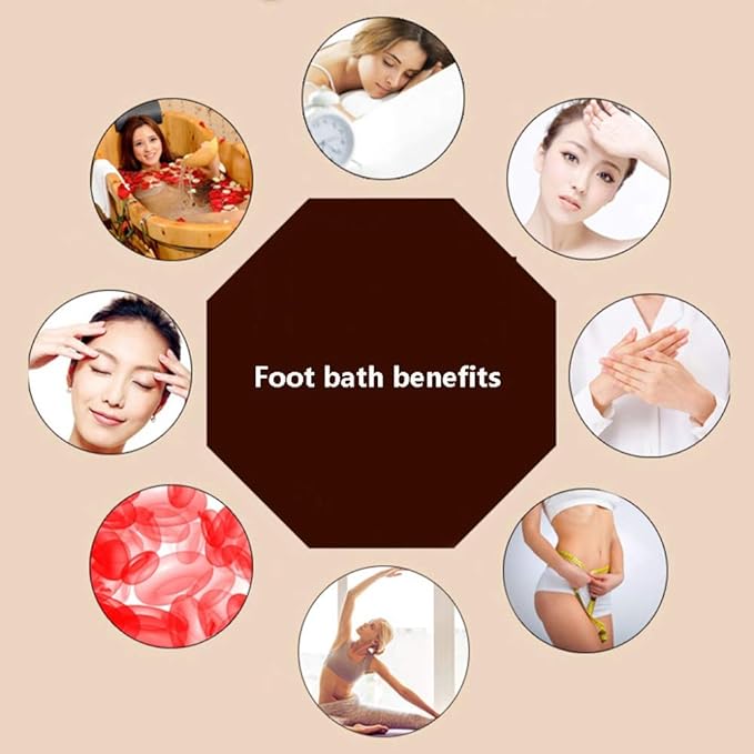 Katzowen Foot Massager Spa Household Foot Bath Wooden Foot Basin Foot Tub Adult Fragrant Fir Foot Bath Barrel Foot Bath Fragrant Fir Barrel Family Health Gift26cm (Color : B)