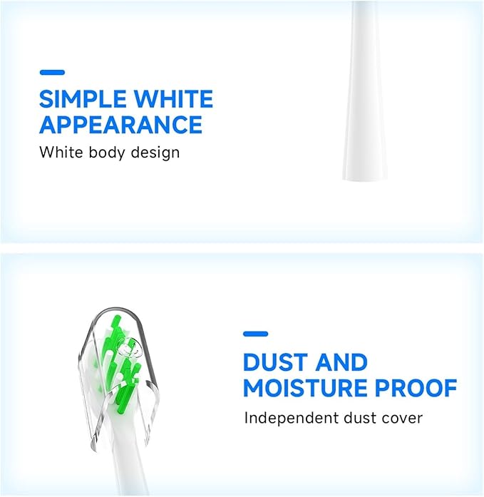 16/20Pcs Toothbrushes Head Compatible for Y1S/Y4/U1/U2/U3/P1/P4(20pcs)