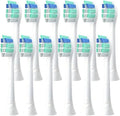 4-16pcs Replacement Toothbrush HeadsCompatible for Philips Electric Brush Head 1100 2100 4100 4300 5100 5300 6100 6500 etc(12pcs)