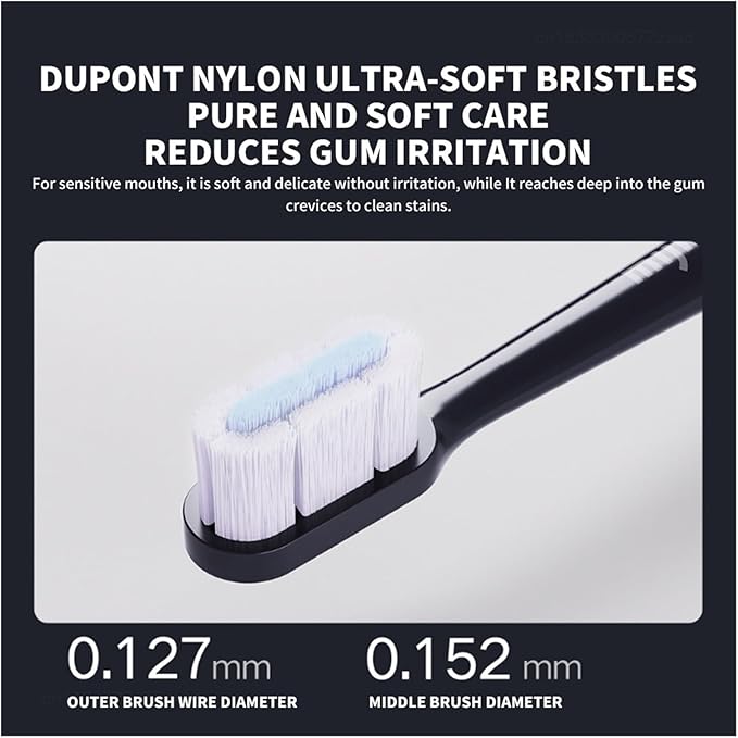 Compatible for Original Xiaomi Mijia Toothbrush Head T700 Sonic Electric Waterproof Soft Bristles Replacement Brush 2/4/6Pcs(4pcs)