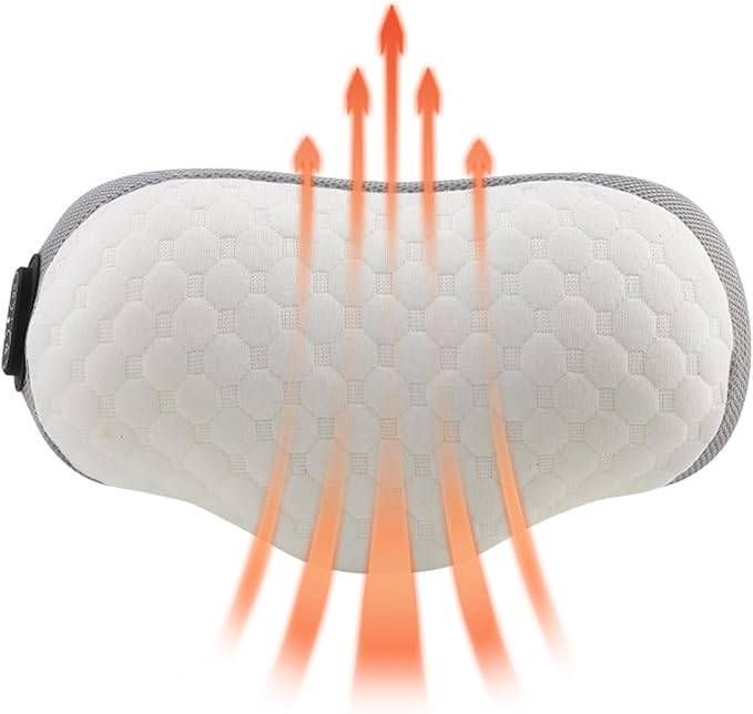 Massager Pillow for Neck Multi-Function Shoulder and Neck Massager Heat + Vibration Massage Two-in-one Three-Speed Temperature Control Vibration Slow Bounce Memory Foam