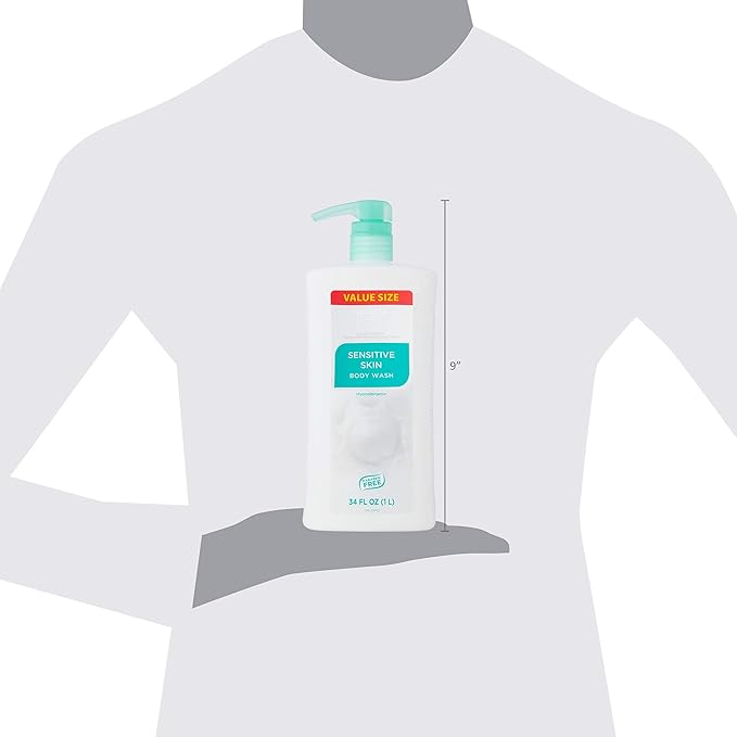 Equate Beauty Sensitive Skin Body Wash Value Size 34 fl oz (Pack of 2)