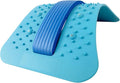 Back Stretcher &amp Cracker for Lower Back Pain Relief - Upgraded Multi-Level Lumbar Support Board with Magnetic Massager Spinal Device for Herniated Disc Sciatica &amp Scoliosis (Blue)