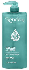 Collagen + Elastin Skin Strengthening Body Wash – Firming Skin Care Hydrating Cleanser Vegan Skincare 32 fl oz