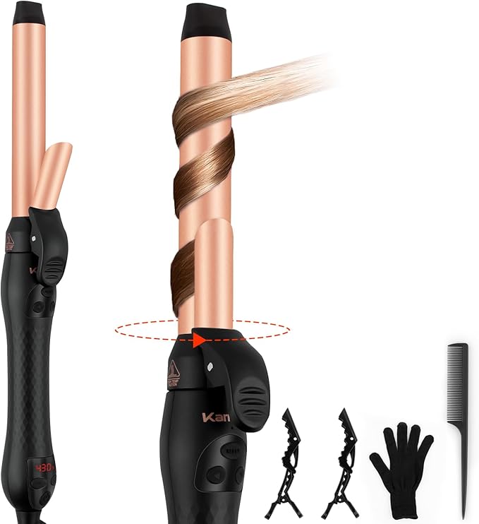 Rotating Curling Iron 1 Inch and 150000 RPM High-Speed Brushless Motor Hair Dryer