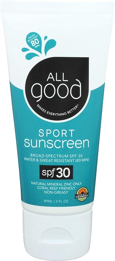 All Good Sport Mineral Sunscreen Combo Pack - SPF 50 Butter Stick SPF 30 Lotion &amp Spray - Coral Reef Safe - Zinc Oxide