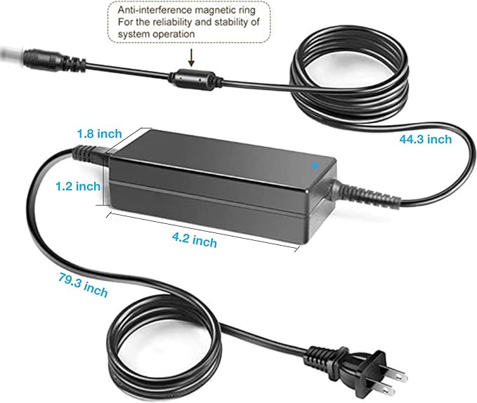 12V AC/DC Adapter Compatible with Snailax SL-598 SL598 Foot Massager Machine with Heat Shiatsu Feet and Leg Massager Improve Blood Circulation Nerve Pain 48W 4A 12VDC Power Supply Charger PSU