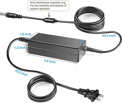 12V AC/DC Adapter Compatible with Snailax SL-598 SL598 Foot Massager Machine with Heat Shiatsu Feet and Leg Massager Improve Blood Circulation Nerve Pain 48W 4A 12VDC Power Supply Charger PSU