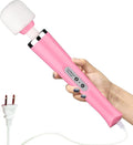 CHARMING Wired Powerful Handheld Back Massager with Strong Vibrations Personal 10 Speeds Therapy Massager for Sports Recovery Muscle Aches Body Pain (Pink)
