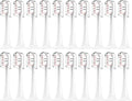 Compatible for Xiaomi Mijia T300/T500/T700 Sonic Electric Toothbrush Heads Replaceable Refill Nozzles 4 Colors with Anti-Dust Caps 4/20Pcs(20Pink)