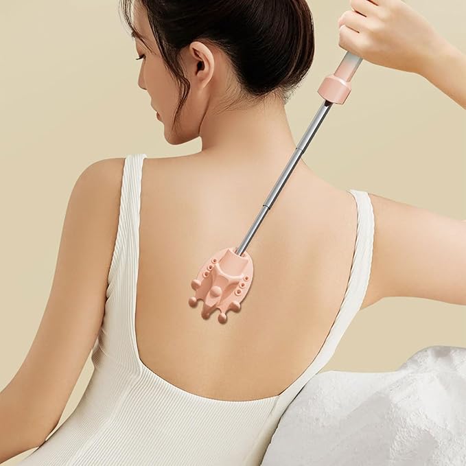 Hztyyier Electric Back Scratcher Rechargeable Itch Relief Tool Lightweight Body Massage Device for Home Travel
