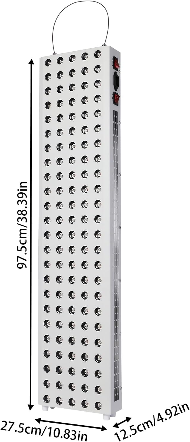 Red Light Therapy 600W Red Near Infrared LED Panel 120PCS Dual Chip LED Beads 660nm &amp Near Infrared 850nm Red Light Therapy Panel for Body Pain Relief LED Red Light Therapy Device
