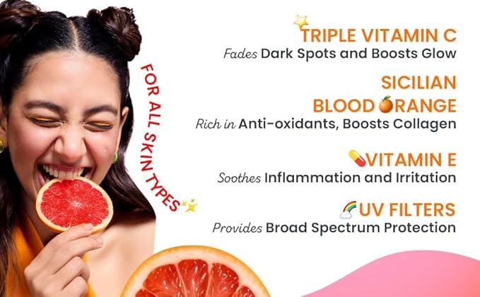 Vitamin C &amp E Sunscreen SPF 50 PA+++ Water-Light Face Sunscreen with UVA/UVB Protection Lightweight Formula for All Skin Types 50 g.