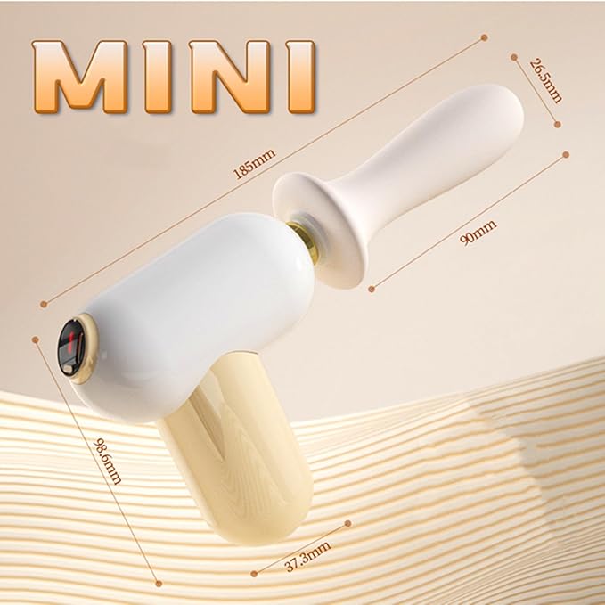 Mini Massager Gun for Women Back Massage with 5 Massage Gun Heads Wand Thera Gun Attachments 8 Speeds Massage Gun Deep Tissue