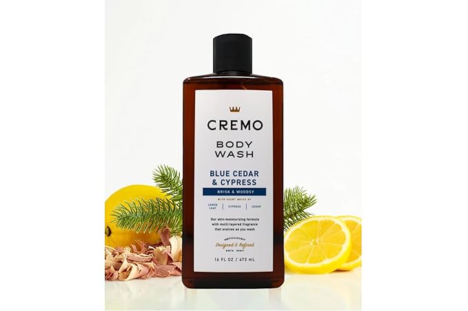Cremo All Season Body Wash No. 4 Blue Cedar &amp Cypress 16 fl oz (Pack of 4)