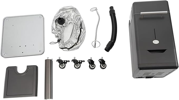 Nano Steamer for Hair 500w Micro Mist Salon Treatment Hair Steamer Machine Professional Nano Hair Steamer Machine Color Processor Beauty Salon Nano Hair Steamer with Hose Attachment Caps
