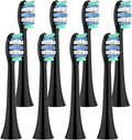 4/8/12/20Pcs Toothbrushes Head Compatible for 1100/2100/4100(Black-8 Pcs)