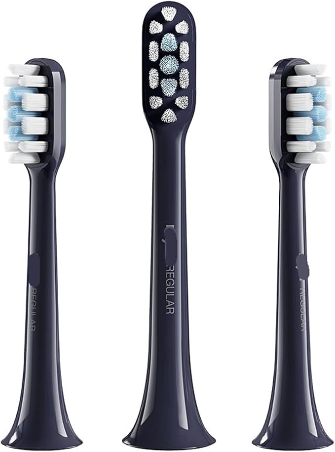 Replacement Tooth Brush Heads Compatible for Xiaomi Mijia T301/ T302 Electric Toothbrush Spare Heads(T301T302 Blue 3 pcs)