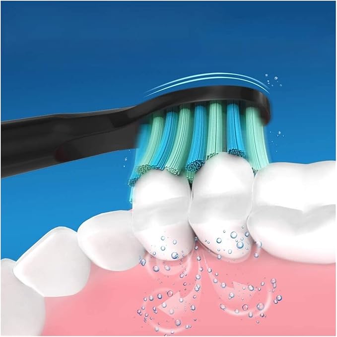 Compatible for Fairywill Interdental Brushs Heads Electric Toothbrush Replacement Sonic for FW-507 FW-508 FW-917 FW-959(FW-03white Soft)