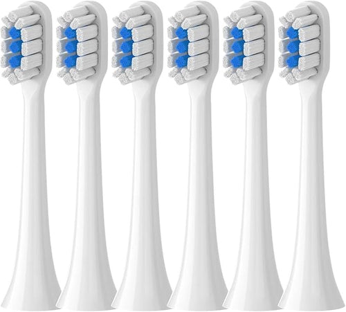 12PCS Replacement Brush HeadsCompatible for Xiaomi Mijia T301 T302 T501 /501CSonic Electric Toothbrush Head(T301-302-WH6BK6)