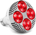 Red Light Therapy Lamp 48W 24 LED Deep Red Light Bulb 660nm &amp 850nm 1 Count