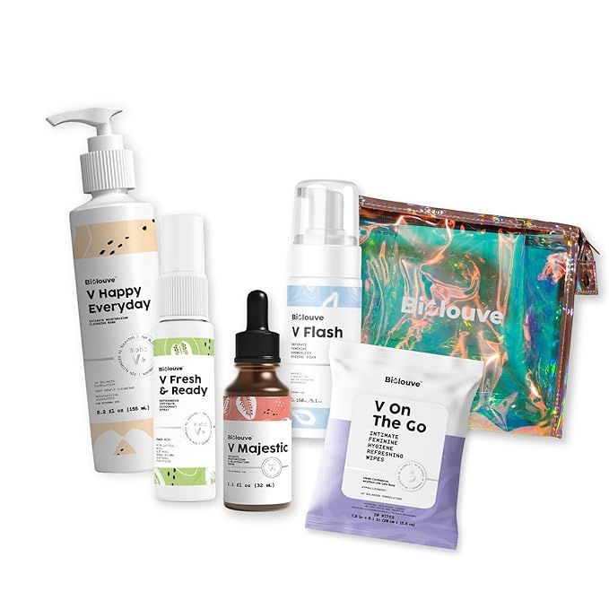 V Queen's Routine Set - Complete Feminine Hygiene Set with Free Toiletry Bag