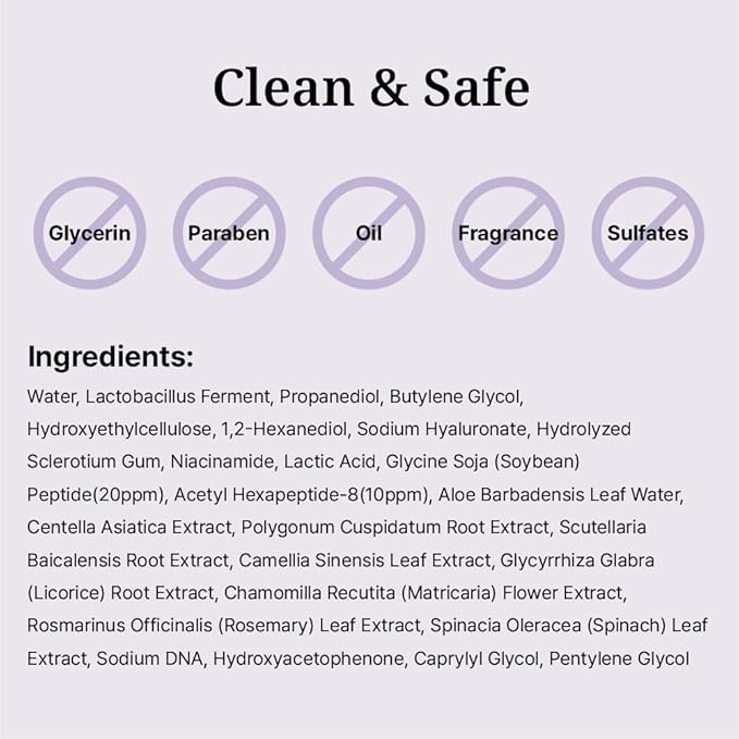 Vegan Peptide Gel | Intimate Recovery Gel | Hydration &amp Comfort | With Peptide Niacinamide &amp Lactobacillus (0.06 Fl Oz (Pack of 10))