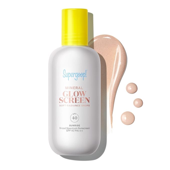 Supergoop! Glowscreen Soft-Radiance Drops Mineral SPF 40 - Sunrise - 1.7 oz - Visibly Illuminates Smooths Evens Skin &amp Blurs Pores Instantly - All Skin Types