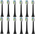 4pcs Replacement Brush HeadCompatible with PH Sonic Care Diamondclean Electric Toothbrush(12pcs Black)