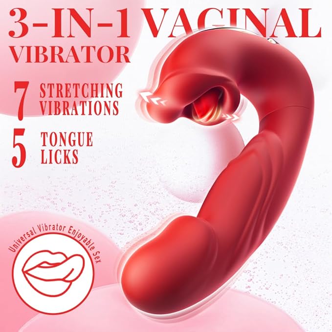 2026 New Portable Vibrating Massager -Clitioral Sucker Relaxes Muscles Heating Modes Viboators Toy Couples- for Body and Back Foot Silent Personal for Sports Massage Adult Tools Relaxation (red3)