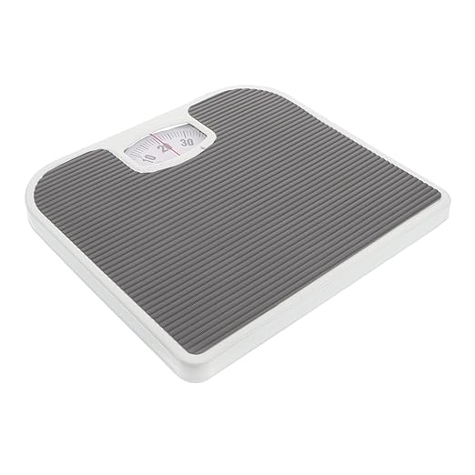 CLISPEED Mechanical Analog Bathroom Scale High Accuracy Weight Scale with Dial Indicator Gray for Home Health Monitoring