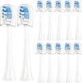 4/8/12/16Pcs Replacement Toothbrush HeadsCompatible for Philips Replacement Electric Brush Head 4100 6500 6100 7500 5300 1100(12pcs Blue)