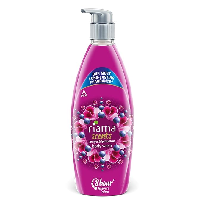Fiama Scents Body Wash - with Juniper and Geranium 8 hour fragrance lock technology tested by dermatologists 500 ml