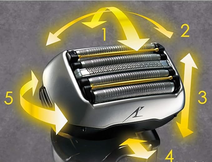 Replacement Shaver Outer Foil+Inner Blade for Panasonic ES-LV9E-S Wet/Dry Electric Shaver Razor 5 Blade with Pop-up Trimmer Head Accessories
