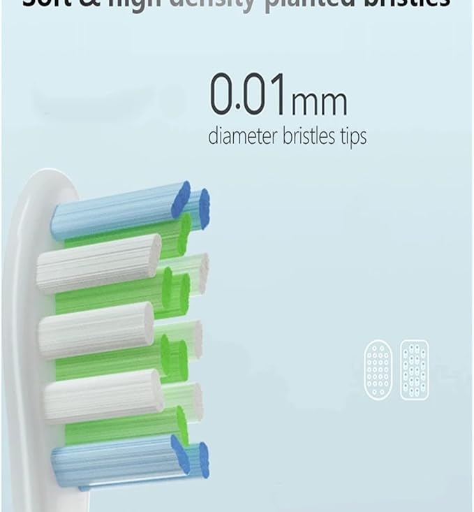 Toothbrush Heads Compatible for Air2/One/SE X/X PRO/Z1/F1 4PCS(4pcs Black)