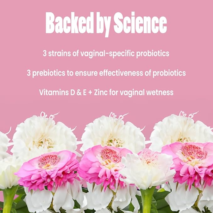 Vitaliboost Soaking Wet - Probiotic for Total Vaginal Health &amp Increased Wetness - 90 Capsules (1 Month Supply)