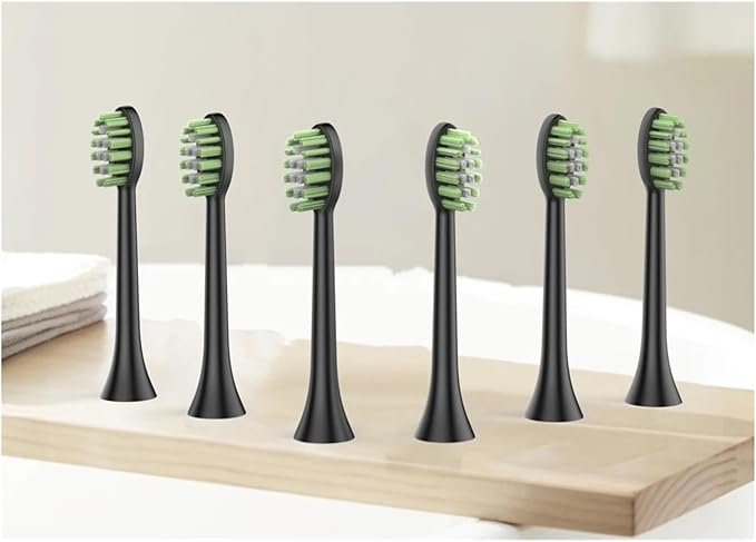 Compatible for Jeenk Electric Toothbrushes Replacement Heads 6pcs/Set Compatible for JK-Y05 Head Toothbrush Sets(JK-ST01WH)