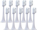 Replacement Toothbrush Heads Compatible for Xiaomi T300 T500 Electric Teeth Brush Teethbrush(10 White Soft)